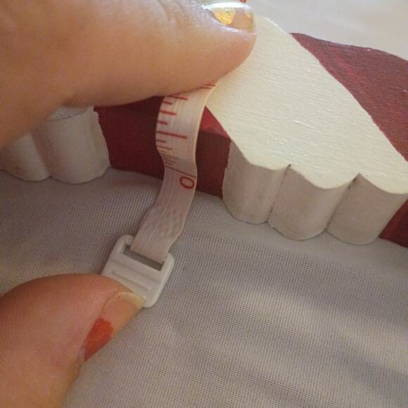 Vintage Homemade Folksy Country Painted Candy Cane Santa Clause Wall Hanger - Picture 6 of 6